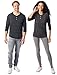 Alternative Men's Raglan 3/4 Sleeve Henley Shirt, Eco Black, Large