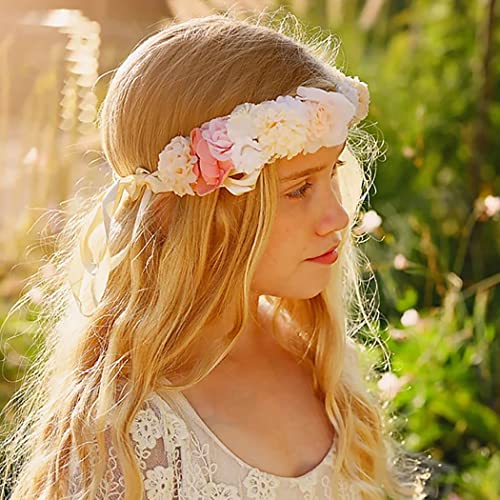 IYOU Boho Fiore Ghirlanda Corona Giallo Copricapo