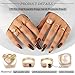 Dodder 70 Pcs Vintage Gold Knuckle Rings Set for Women, Boho Crystal Finger Rings Aesthetic Heart Chunky Ring, Silver Stackable Midi Rings Pack for Gift