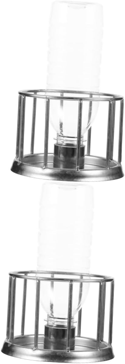 2pcs Mini Turtle Water Feeder Bowl Stainless Steel Reptile Food Dish for Turtles Easy to Use Water Bowl Feeding Plate for Land Tortoises Versatile Pet Supplies for Terrarium