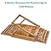 Lavievert Jigsaw Puzzle Sorting Trays & Puzzle Bracket Set, Adjustable Puzzle Easel Holder for Puzzle Board, Wooden Puzzle Sorters with Drawer Design for Up to 1500 Pieces - Comes with NO Puzzle Board