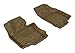 3D MAXpider Front Row Custom Fit Floor Mat for Select Volkswagen Jetta Models - Classic Carpet (Tan)