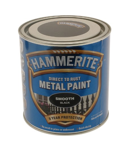 Hammerite HAM6722003 1L Metal Paint - Smooth Black