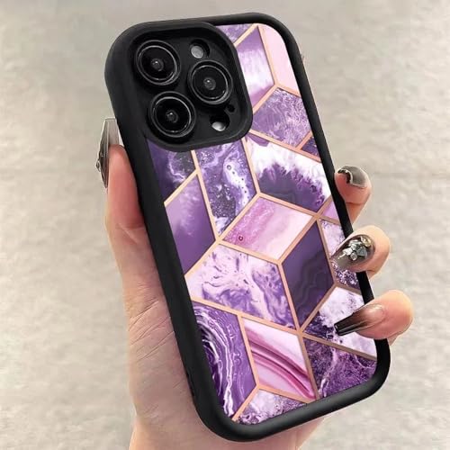 Coque silicone motif marbre pour iPhone 16 Pro Max et modèles antérieurs