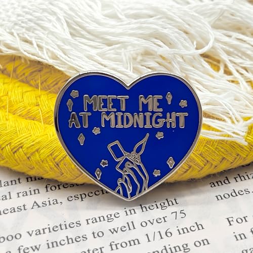 Image of Meet Me At Midnight Pin - Theme Series | Premium Enamel Pin - Statement Lapel Pin - Plated Badge for Clothing, Bags, Hats, Jackets, and Lanyards