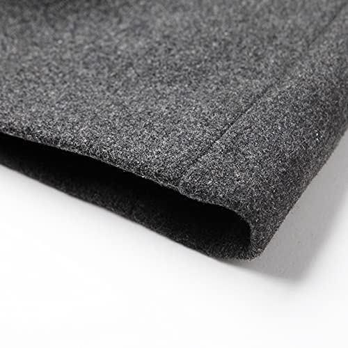 Image of Lu's Chic Men's Single Breasted Trench Coat Button Down Overcoat Warm Dress Pea Coats