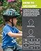 OutdoorMaster Toddler Kids Bike Helmet - Multi-Sport 2 Sizes Adjustable Safety Helmet for Children (Age 3-11), 14 Vents for Kids Skating Cycling Scooter - Dinoverse Madness
