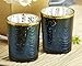 Kate Aspen 20191NA Mercury Glass Tea Light Holder (Set of 4), Deep Blue/Gold