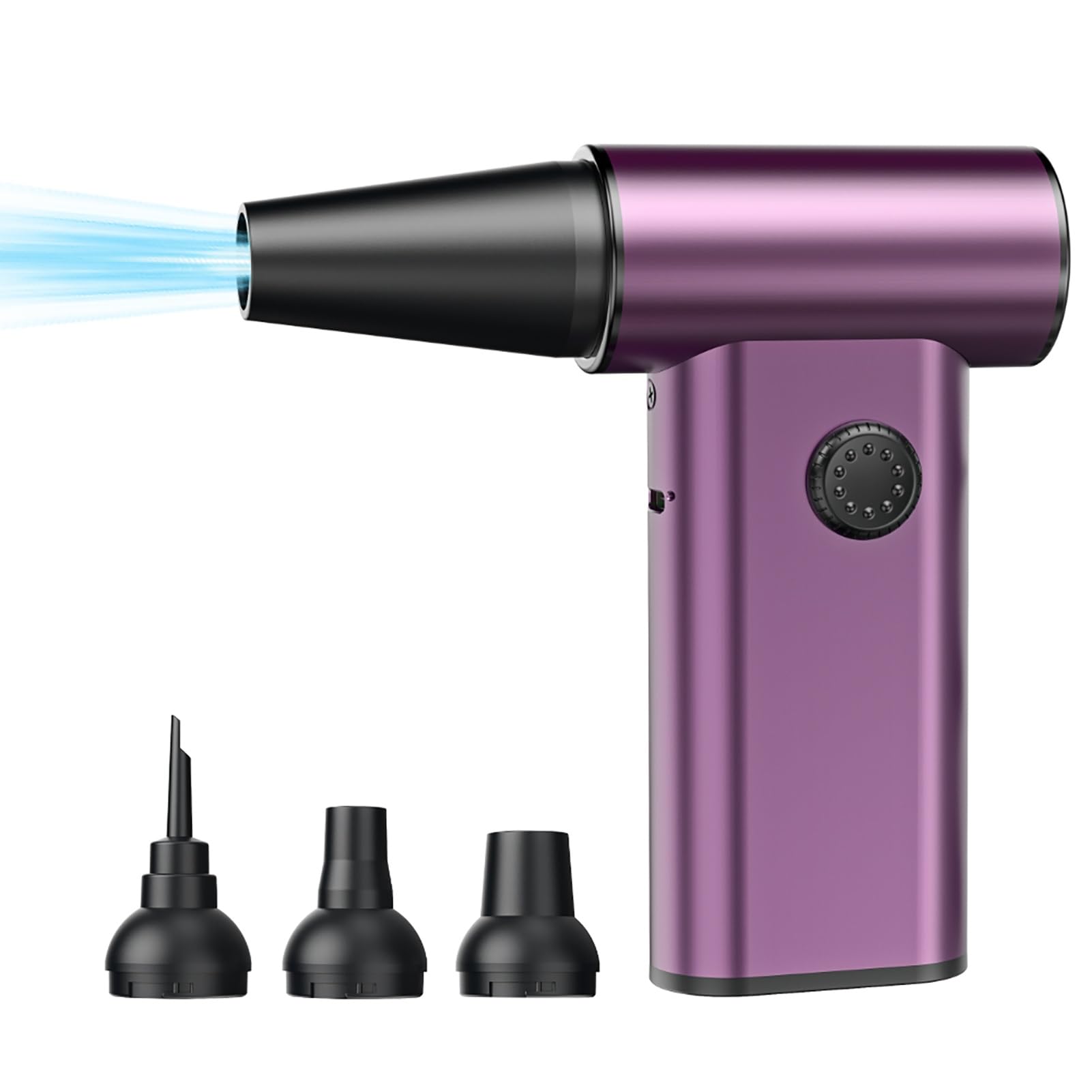 Aspiratore di Polveri Ad Aria Compressa 120000 RPM Batteria al Litio Ricaricabile a 3 velocità Regolabile 6000 mAh Pulitore for Tastiera Serbatoio di Aria Compressa Sostitutivo