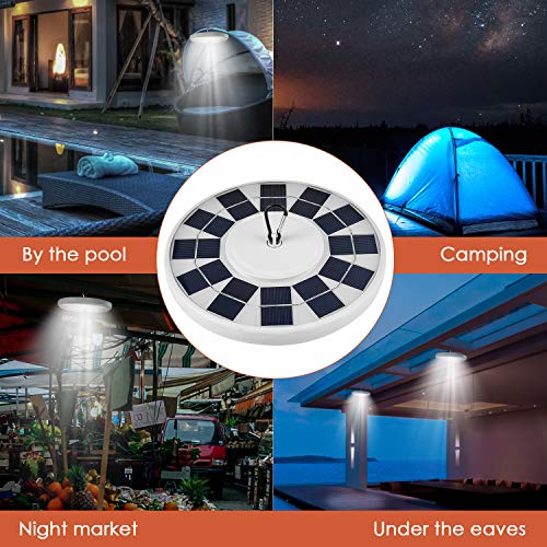Solar Flag Pole Light, New 128 LED Super-Bright Solar Powered Flagpole Light, 2500mAh Waterproof Solar Light for in-Ground Poles 15-20 Ft, Lasts for 8-10 Hours, Auto On/Off Night Lighting