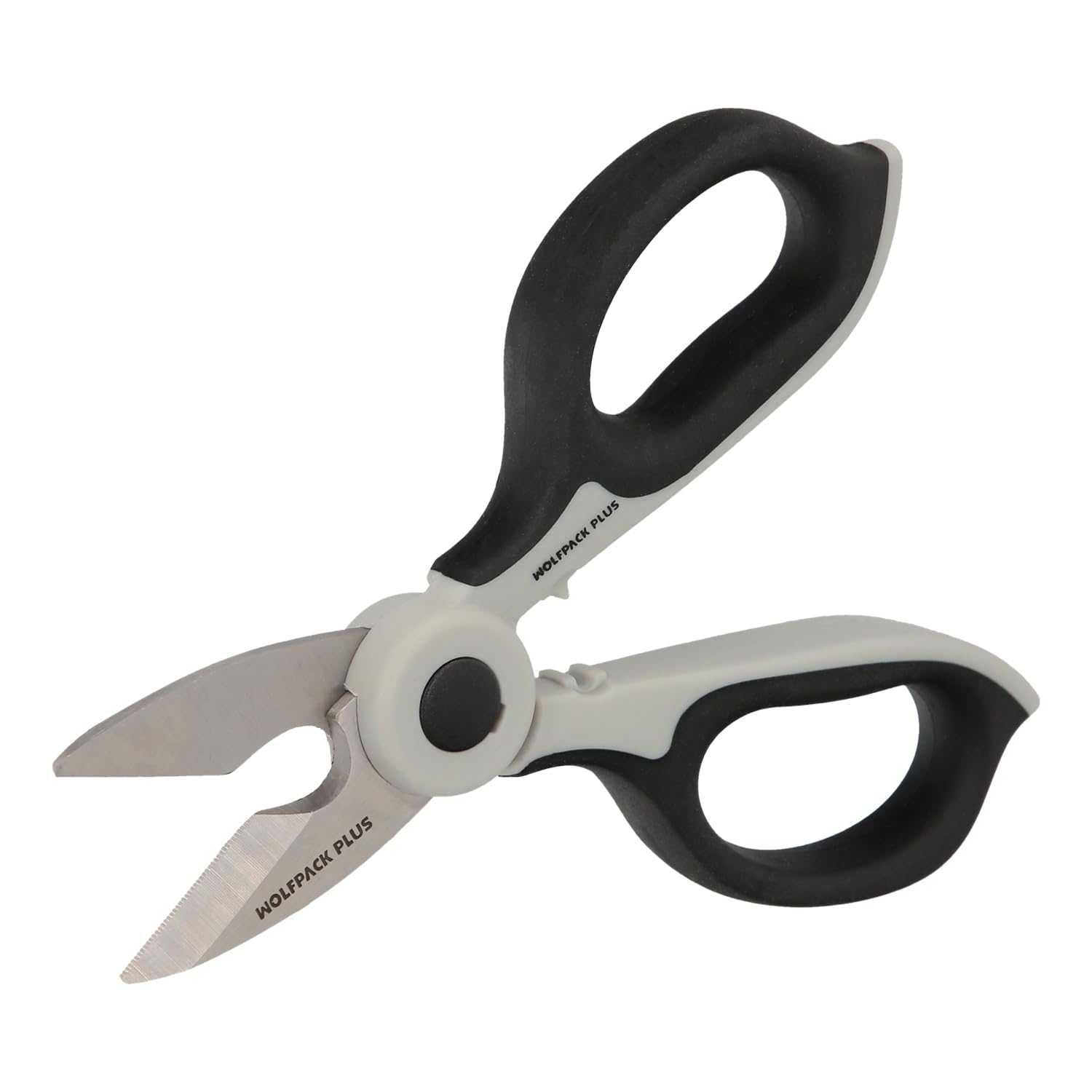 Electrician Scissors 155 mm. TPR Plus No Tension Handle, Stainless Steel Blades, Ergonomic, Scissors Cutting Cable, Stripper