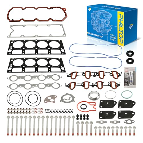 PHILTOP Head Gasket Kit for Silverado 1500 2004-2013 5.3L, 2004-2007 4.8L