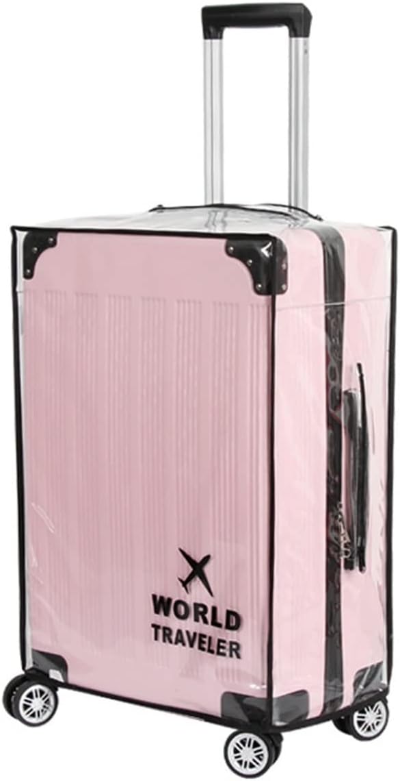 Suitcase Cover Clear PVC Luggage Protector Cover Transparent Travel Luggage Covers for Suitcase waterproof Wheeled Suitcase Cover (28")