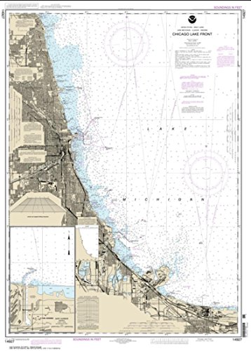 NOAA Chart 14927-Chicago Lake Front; Gary Harbor by East View Geospatial