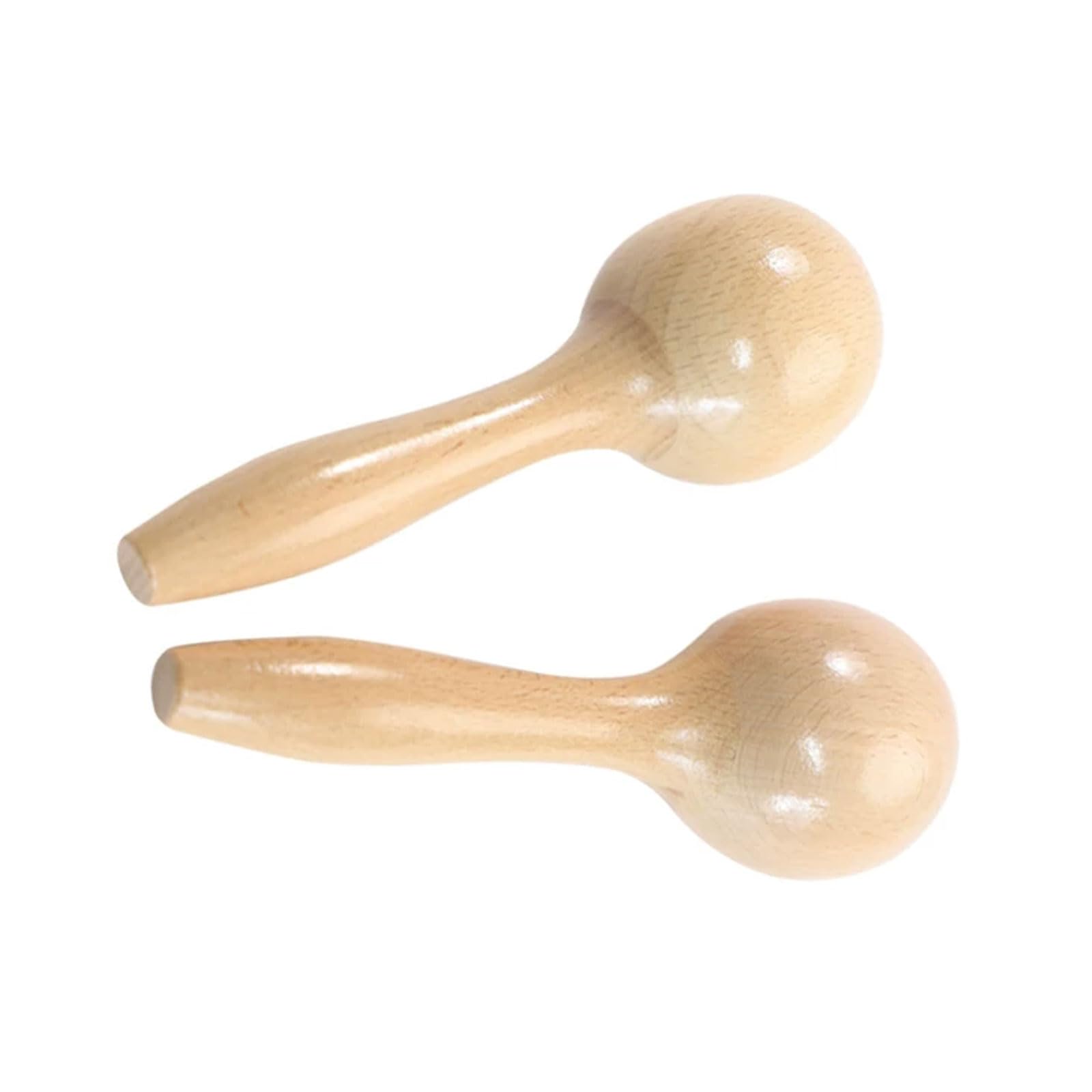 Maracas in Legno Montessori, sonagli per Bambini in Legno Naturale, Giocattoli da agitare, Giocattoli per afferrare per Neonati, Strumenti a percussione Orff