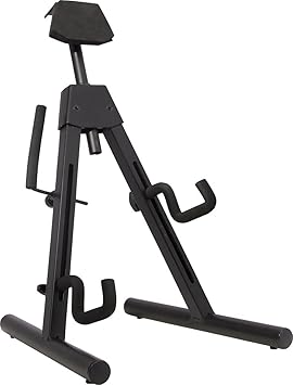 Fender Universal A-Frame Guitar Stand for Electric and Bass Guitars, Height Adjustable Padded Rest, Dual Adjustable Yokes