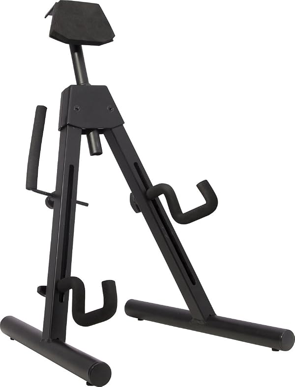 Fender Universal A-Frame Guitar Stand for Electric and Bass Guitars, Height Adjustable Padded Rest, Dual Adjustable Yokes by Fender - Used condition - US$26.40