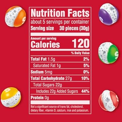 Skittles POP'd Originals Freeze Dried Candy, 5.5 Oz Resealable Candy Bags (Pack of 8)
