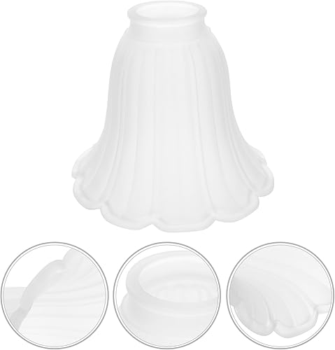 Miniatura 6 de VILLCASE Pantalla de techo para pantalla de mesa, pantalla de repuesto para lámpara decorativa en forma de flor