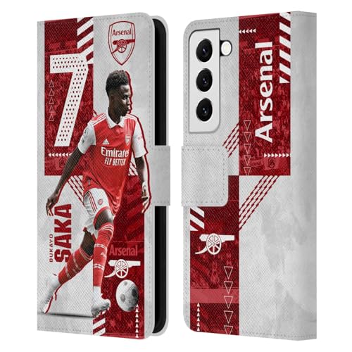 Coque Portefeuille Arsenal FC Bukayo Saka Samsung S22 5G Étui Cuir Premium