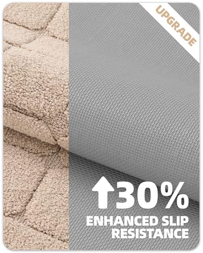 COLOR&GEOMETRY Bath Mat 44 x 76 cm, Extra Soft Absorbent Microfiber - Image 4
