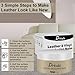 drtulz Beige Leather Recoloring Balm, Leather Color Restorer Conditioner, Leather Repair Kits for Vinyl Furniture, Sofa, Car Seats, Shoes - Repair Leather Color on Faded & Scratched Leather Couches