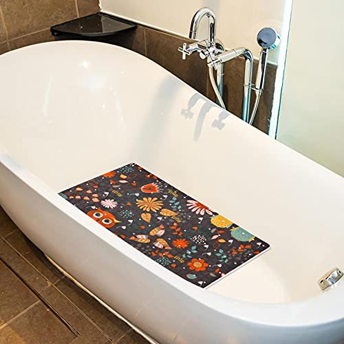 Alfombrillas antideslizantes para bañera de 45 x 27 cm con ventosas 5