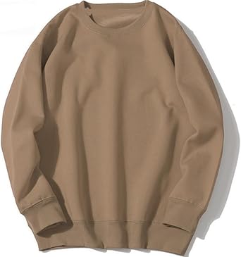 Mens Long Sleeve Shirts Oversized Pullover Crewneck Sweatshirt Casual Retro Gym Workout Athletic Fall Clothes Tops