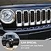 7PCS Front Grill Inserts Grille Cover Trim for Jeep Patriot 2011-2016 (Chrome)