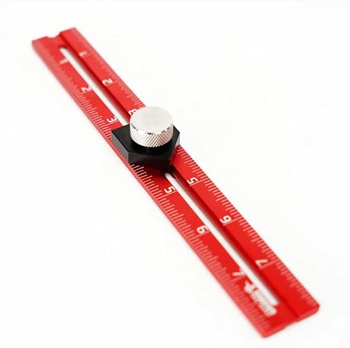 RED Tail Offset Ruler, Woodworking Straight Edge, 8” | Layout Tool, For Cabinetry, Trim Work, General Layout, Offset Marking Gauge