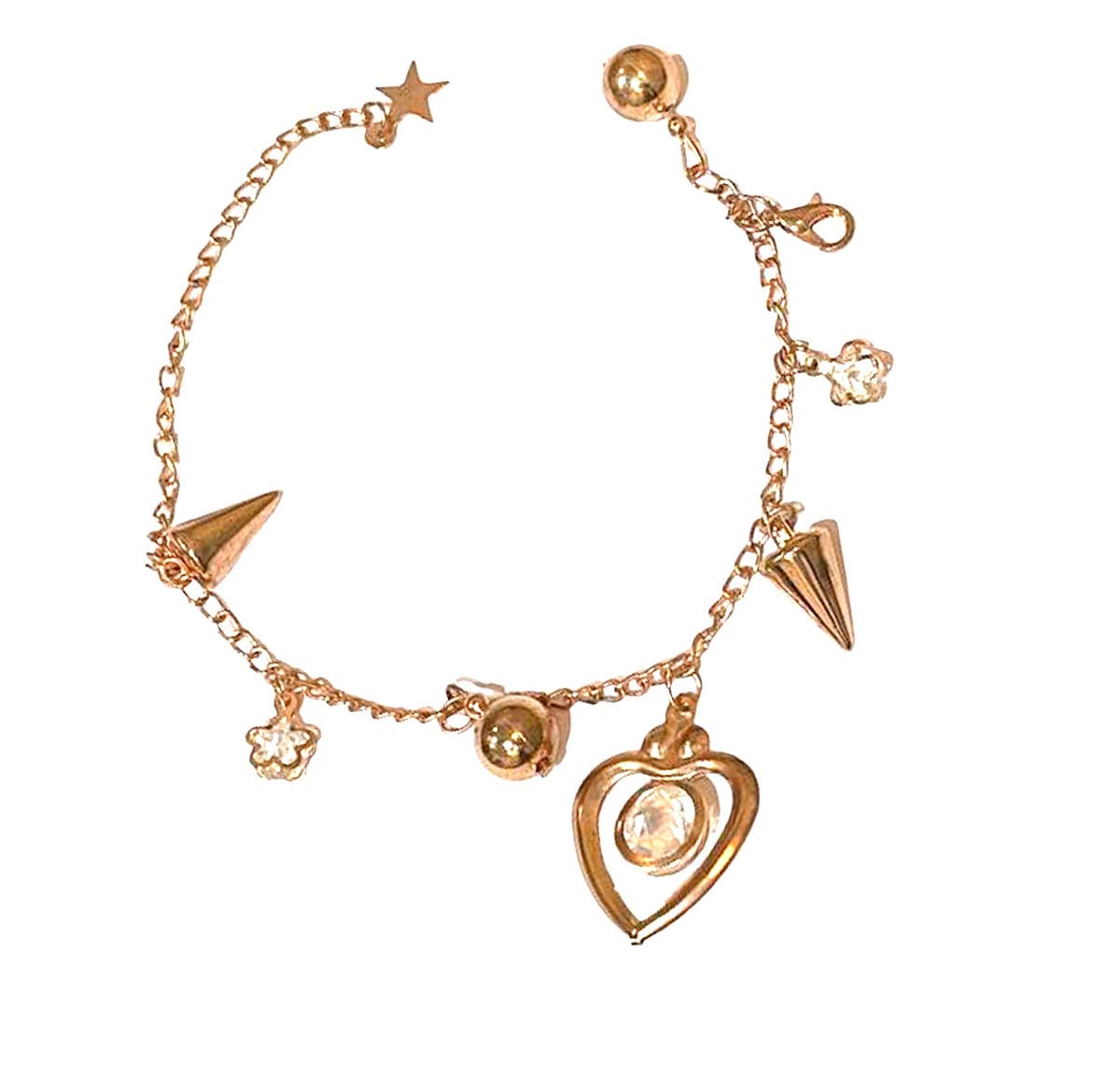 Gmefvr Bracelets for Women Stylish Rose Gold chain Bracelet Bangle Jewelry for Girls and Women (Hart Stone Model) (B0BHZRNJM6) Amazon Price History, Amazon Price Tracker
