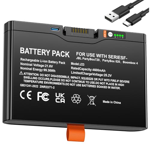 METACUCU Battery for PartyBox 520/720 Boombox Speakers