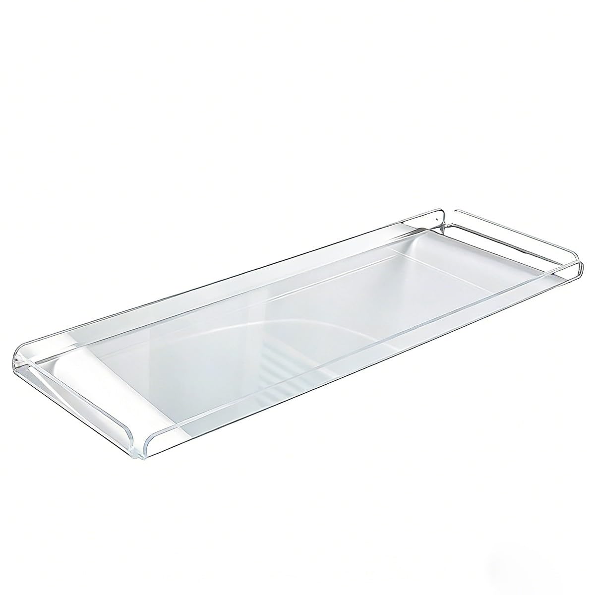 Transparente Acryl Badewannenablage Tablett Mit Erhöhten Rändern Wasserdicht Lochfreie Montage Strukturierter Steinmuster Durchsichtiges Badewannenbrücke Regal Organizer Für Luxus