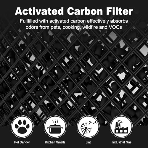 Image of Core 300 Replacement Filter for LEVOIT Core 300 Core 300-P Core 300S Core 300S-P Vortex Air Air Purifier, 3-in-1 H13 Grade True High-Efficiency Activated Carbon, Core 300-RF, 1 Pack, White