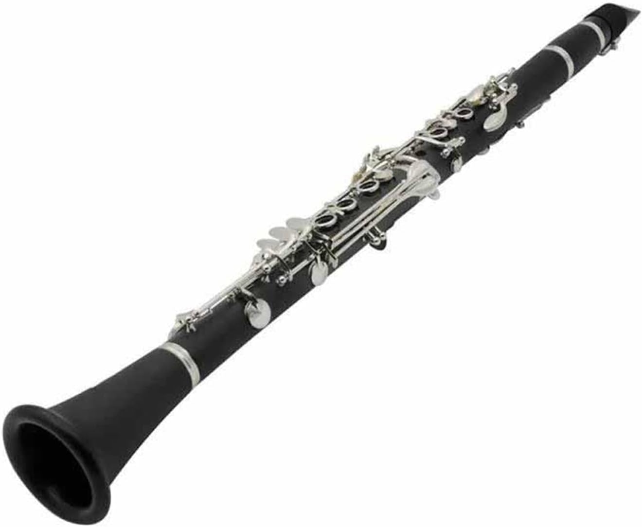 17key Hard Rubber B Key Clarinet With Case And Shoulder Strap