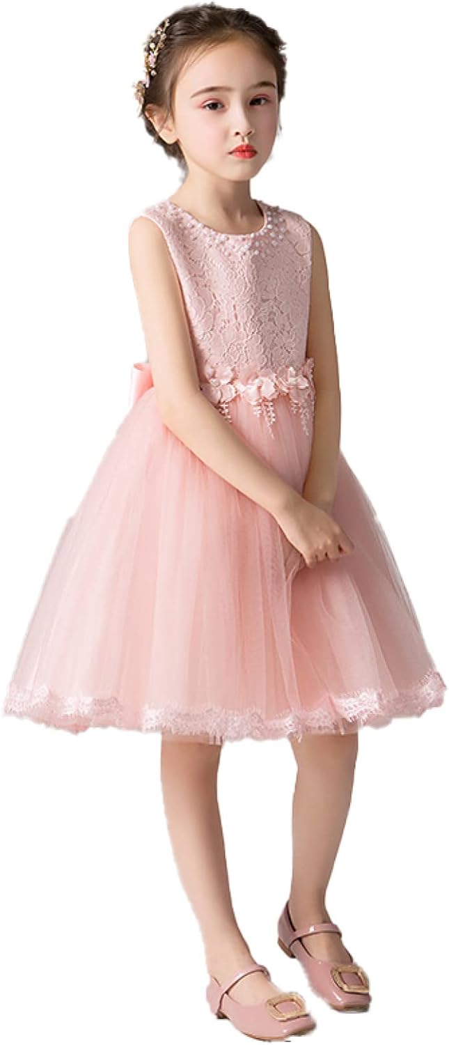 ガーゼドレス パーティドレス 可愛いワンピース 花が飾り こどもドレス 発表会ドレス パーティードレス フォーマルドレス プリンセスワンピース ステージ衣装 ピアノ発表会 入園式 入学式 結婚式に キッズドレス ギフト プレゼント ご褒美
