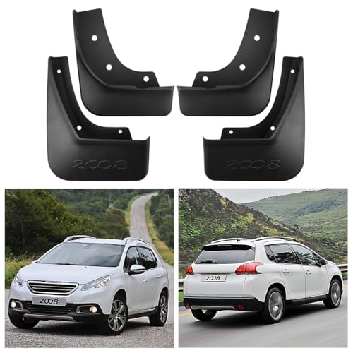 Salpicaduras de vehículos con protección resistente al impacto para Peugeot 2008 3