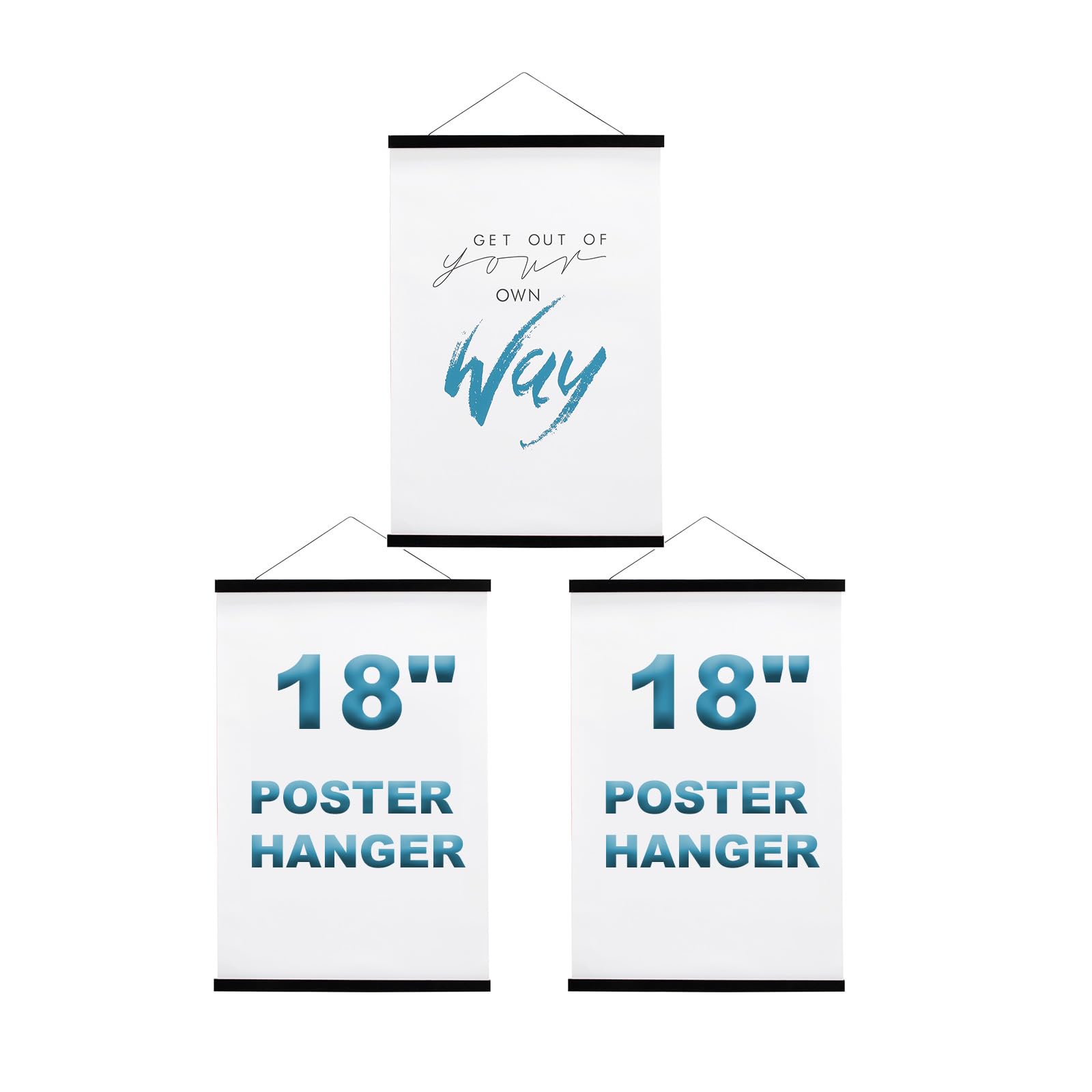 2 Pack 18 Inch Post Hanger and 1 Pack 18 Inch Post Hanger Bundle