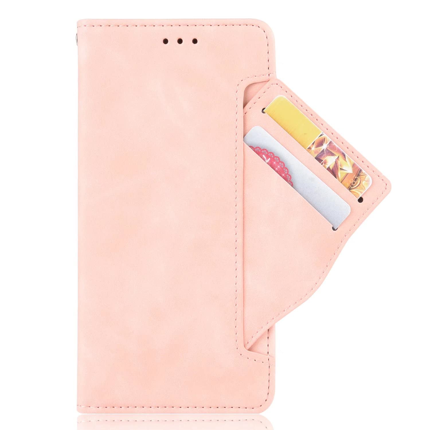 BoerHang Case for Alcatel TCL 30 XL, Flip Wallet Leather Case with Card Slot, Premium PU Leather, Bracket Phone Case for Alcatel TCL 30 XL.(Pink)