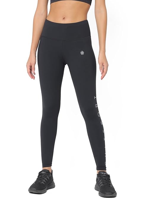 Do It All Tights with Brand Print | Anti-Chafing | Performance Tights for Women | 4-Way Stretch | Yoga Gym Cardio Leggings | Sports Leggings | Active Wear for Women