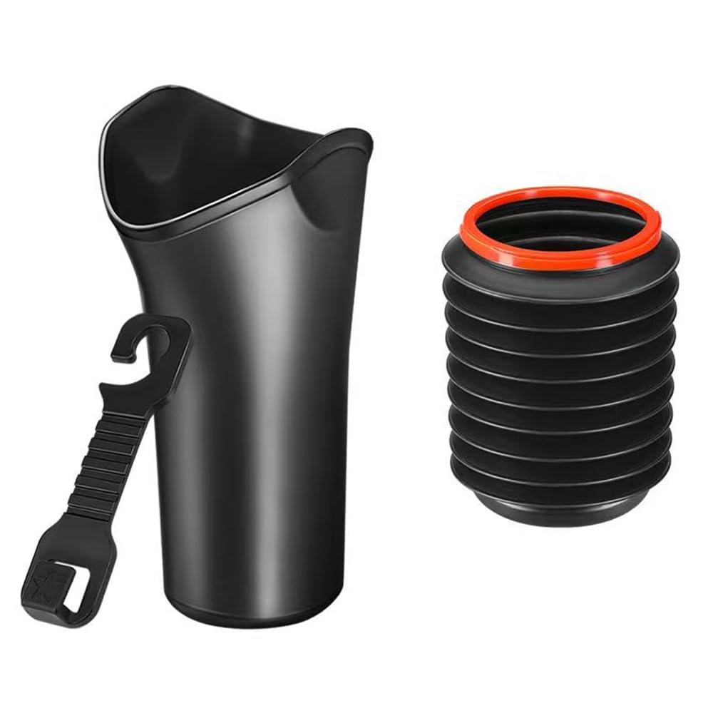YIXUEERWSY 1 Piece Car Umbrella Holder with Free 4L Foldable Trash Can suitable for Seat MII 5-Türer KF1 I 2012-2019,ABS Durable Storage Box Waterproof Backseat Organizer