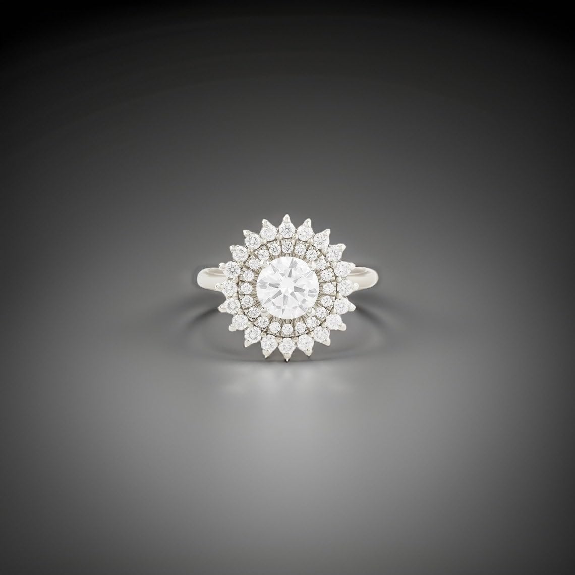 Sterling Silver Cubic Zirconia Ring For Women