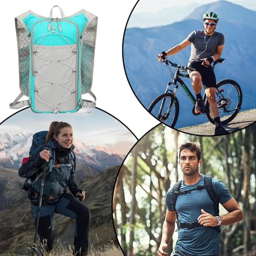 Mochila de agua para correr con ajuste ergonómico antirrebote para ciclismo y escalada 4