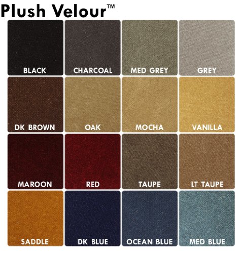 Dash Designs D2106-0Vbk Black Plush Velour Dash Cover #TOP2