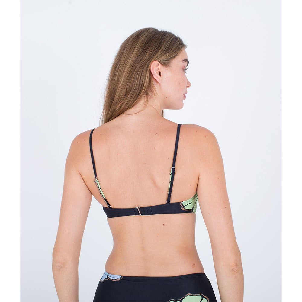 Hurley Top Bralette Big Bloom V Parte Superiore del Bikini Donna