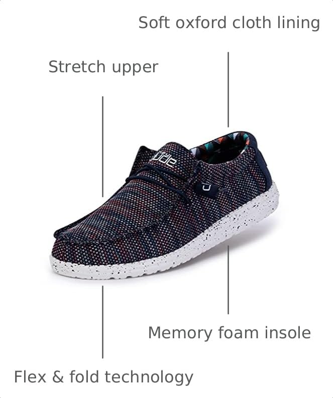 Image of HEYDUDE Men's Wally Sox | Retired Men's Shoes | Men's Lace Up Loafers | Comfortable & Light-Weight