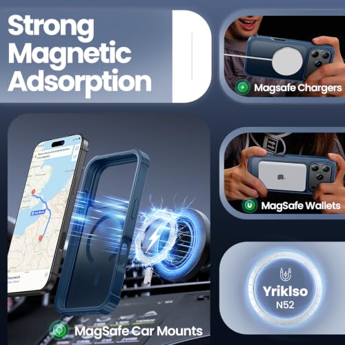 Yriklso Magnetic for iPhone 18 Pro Max Case/17 Pro Max Case, Blue by Yriklso - Used condition - Image 6