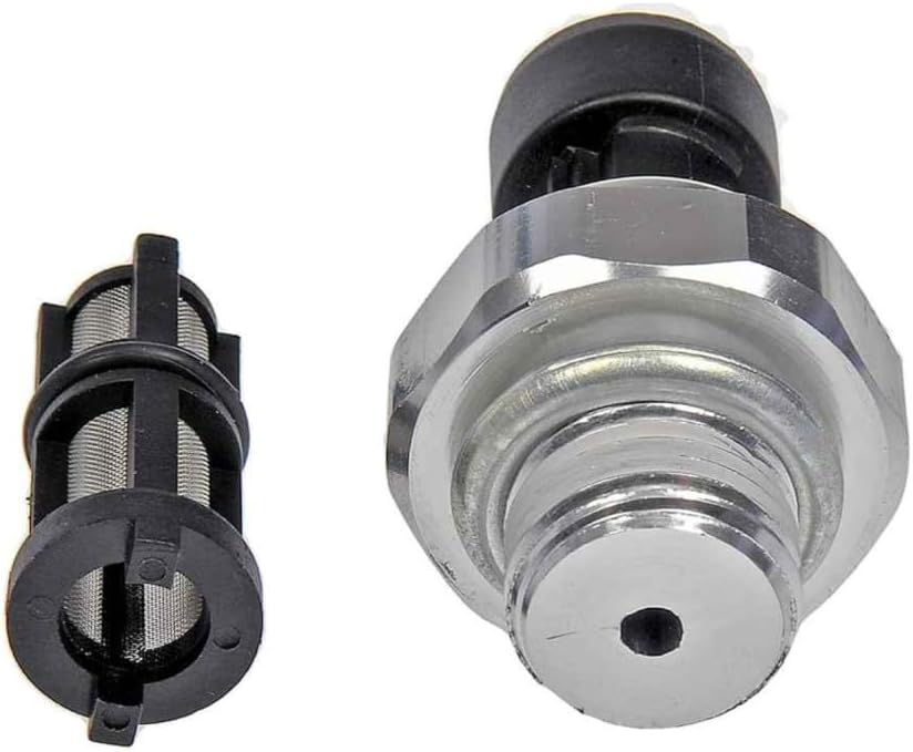 KarParts360 For Hummer H2 2005 2006 2007 2008 Engine Oil Pressure Sensor With Filter | Plastic, Metal Cable Material | Silver, Black | Male Connector and Terminal Gender | For 12556117, 12559780