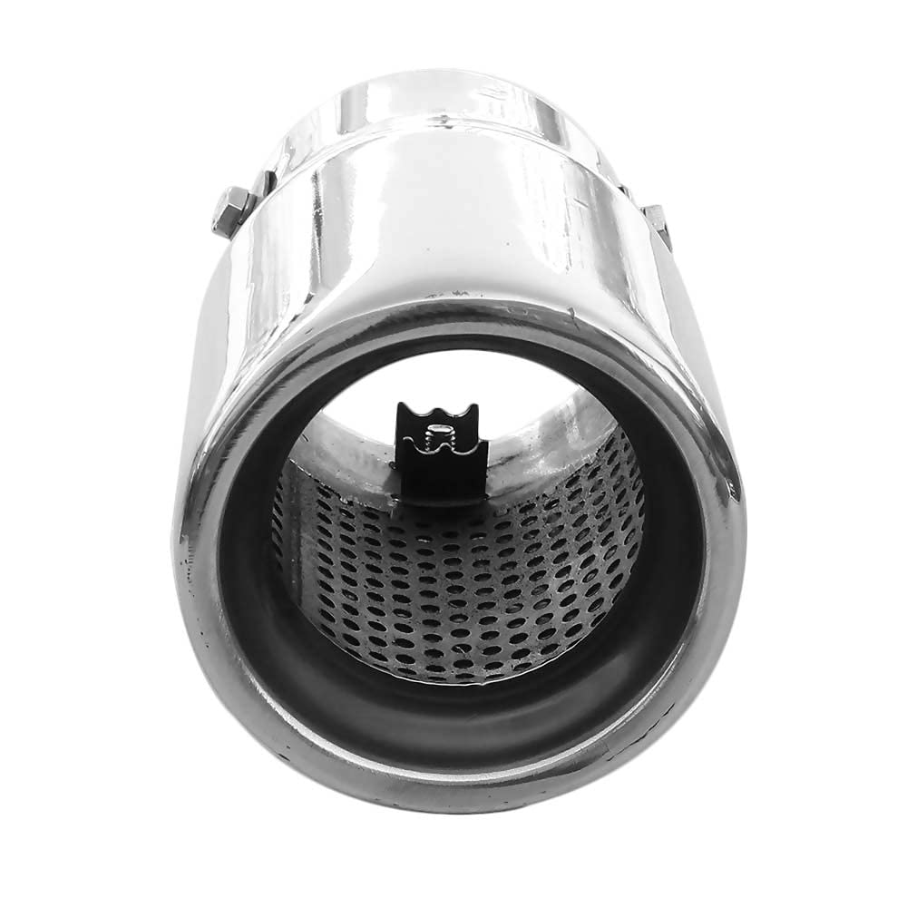 Exhaust Trim Tailpipe End Piece Exhaust Trim Silencer Sport Exhaust Universal Sound Vapour Sport Tuning Look Stainless Steel Oval Up To 56 Mm Chrome AutoHobby - View #2