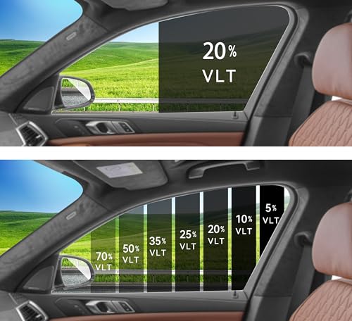 AUTOTEK Precut Windows Tint Film All Sides Cars Sun Blocking Protection Privacy Anti Shatter Glass 2 Ply Film Any Tint Shade kit for Lexus ES 2007-2012